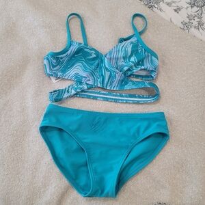 ART CLASS Girls Two Piece Swimsuit Size 8 M